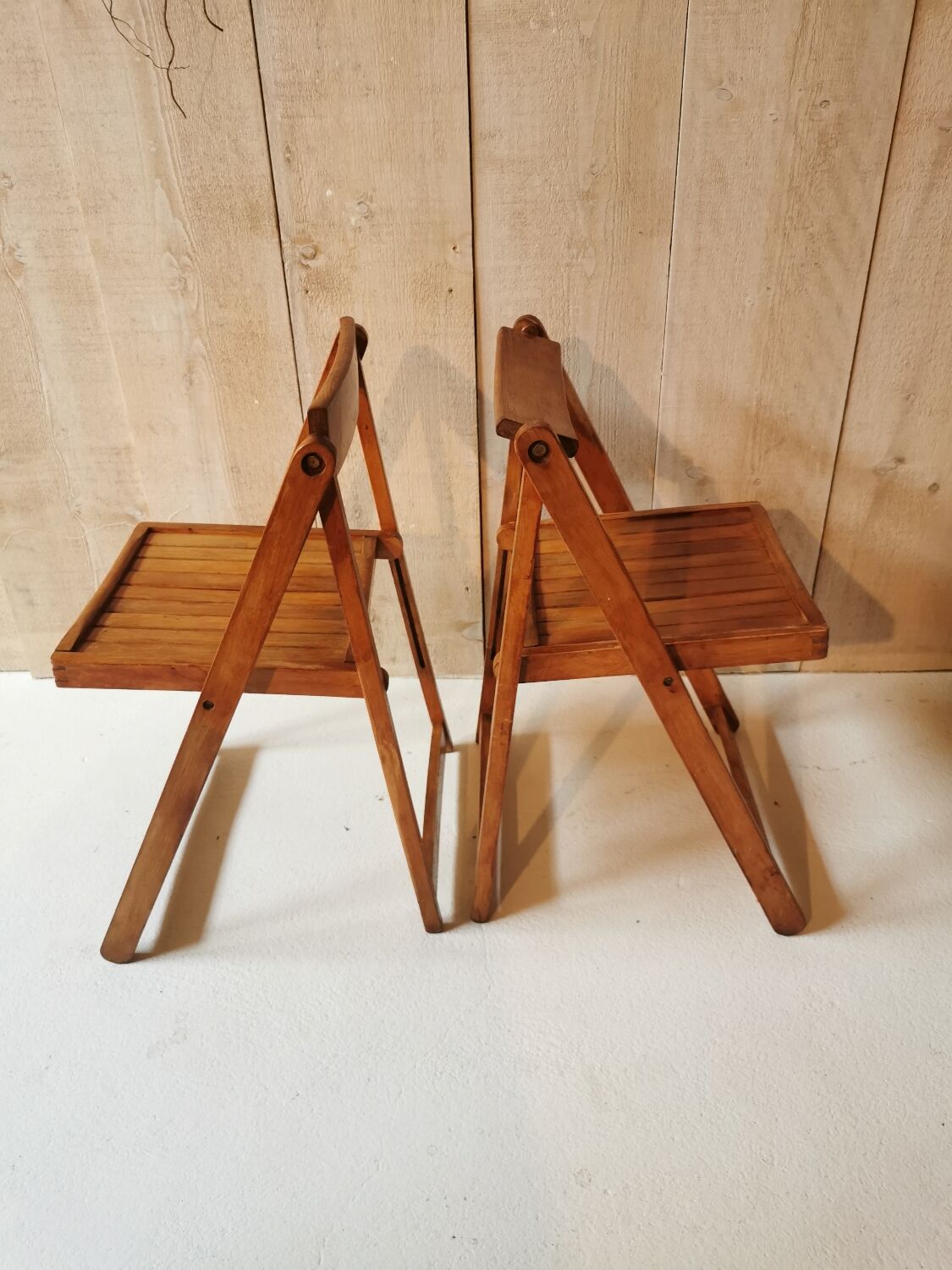 Pair of folding chairs