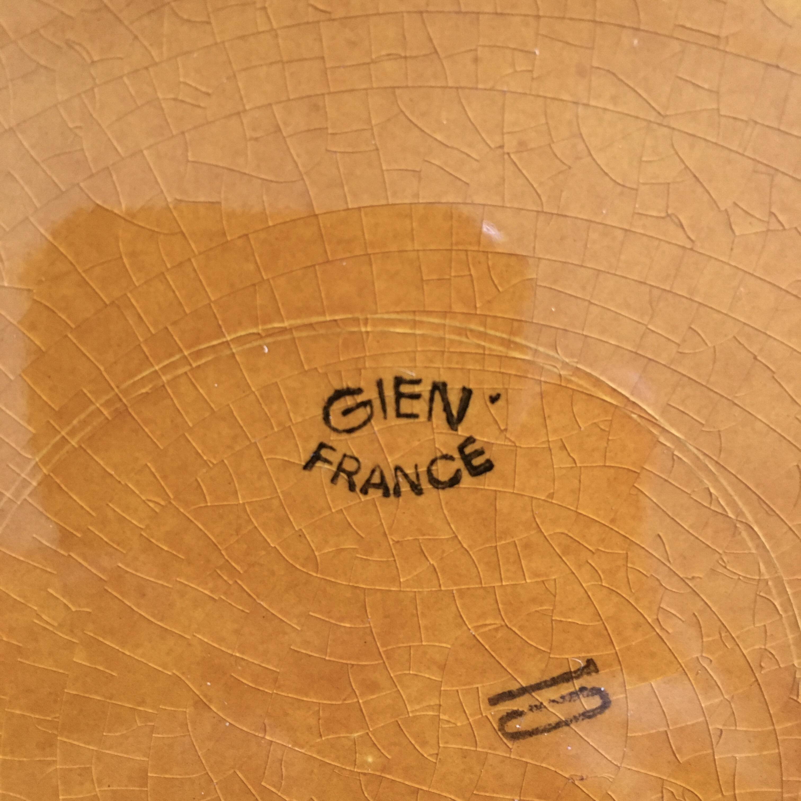 Set of 4 Gien plates