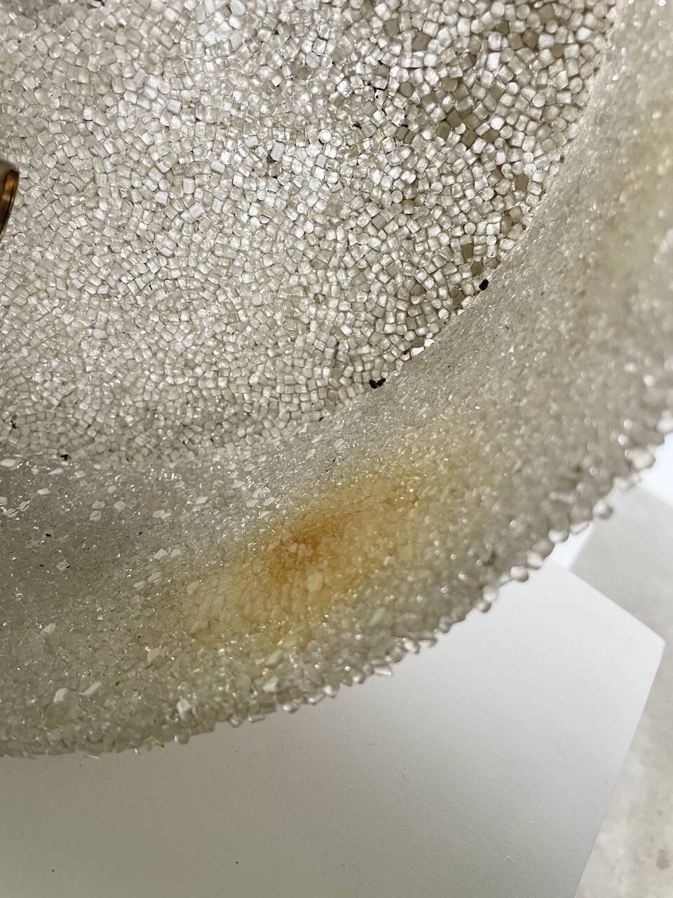 70s granite Perspex pendant light