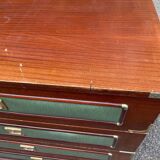 Vintage Scandinavian wooden ship cabin style chest of drawers