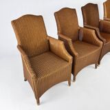 Set of 4 Wicker Armchair by Vincent Sheppard, 1990s