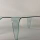 Glass coffee table around 1980
