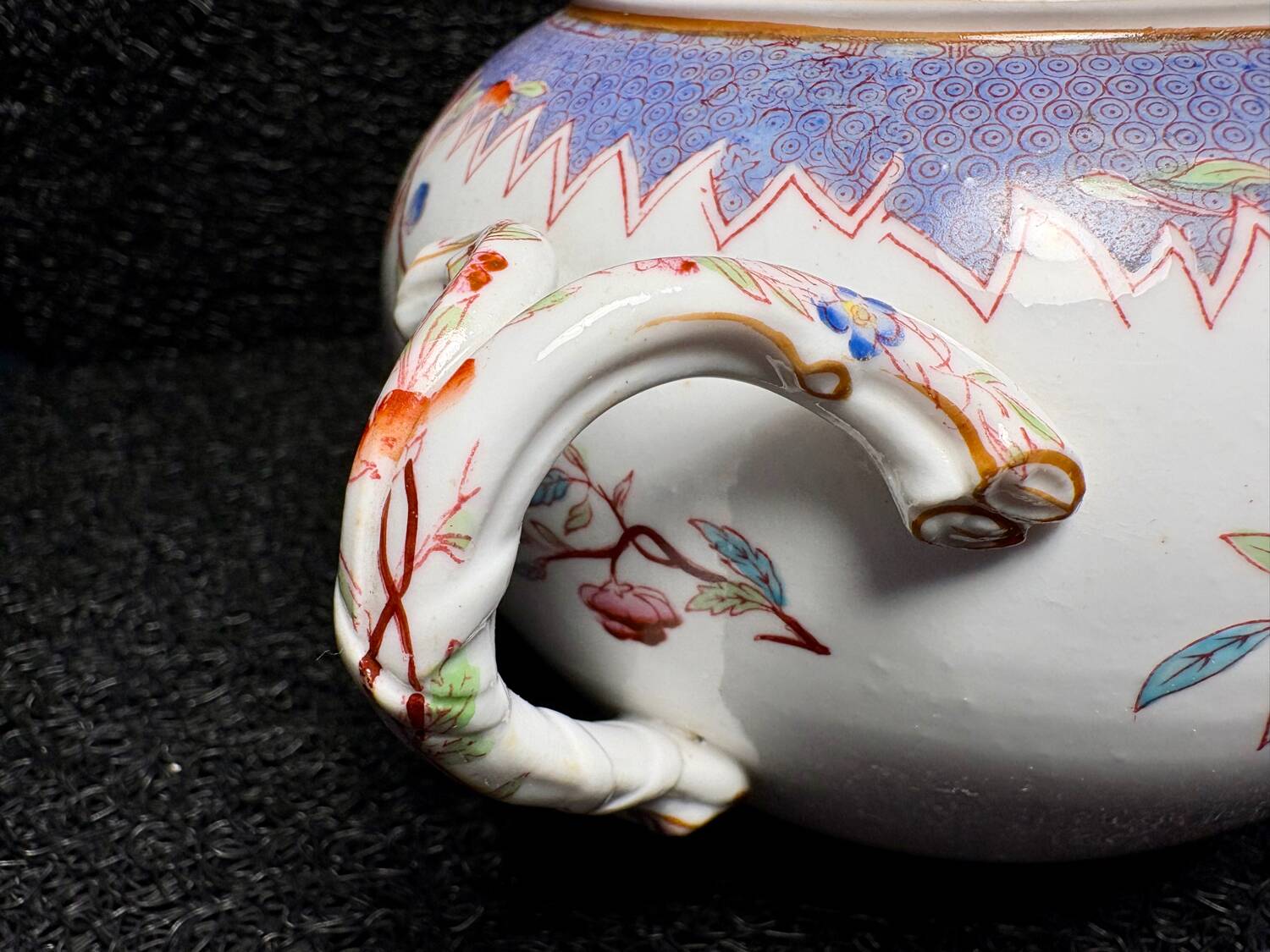 Sugar bowl Sarreguemines Minton GM