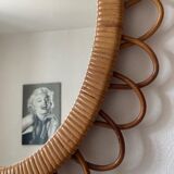 Rattan mirror