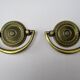 Brass furniture handles - a pair