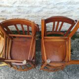 Set of 8 mismatched bistro chairs