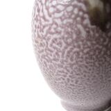 Vase mauve en grès signé, années 70