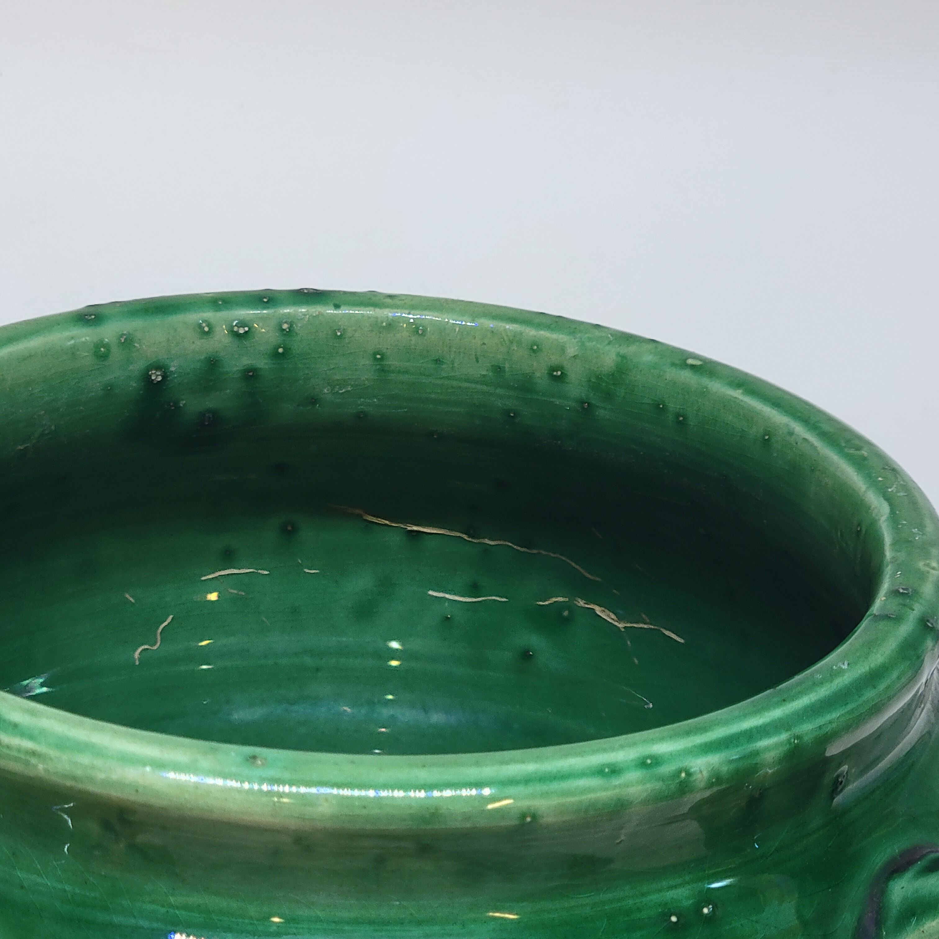 Green Glazed Terracotta Pottery