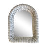 Miroir rotin blanc