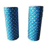 Pair of Longwy enamel vases