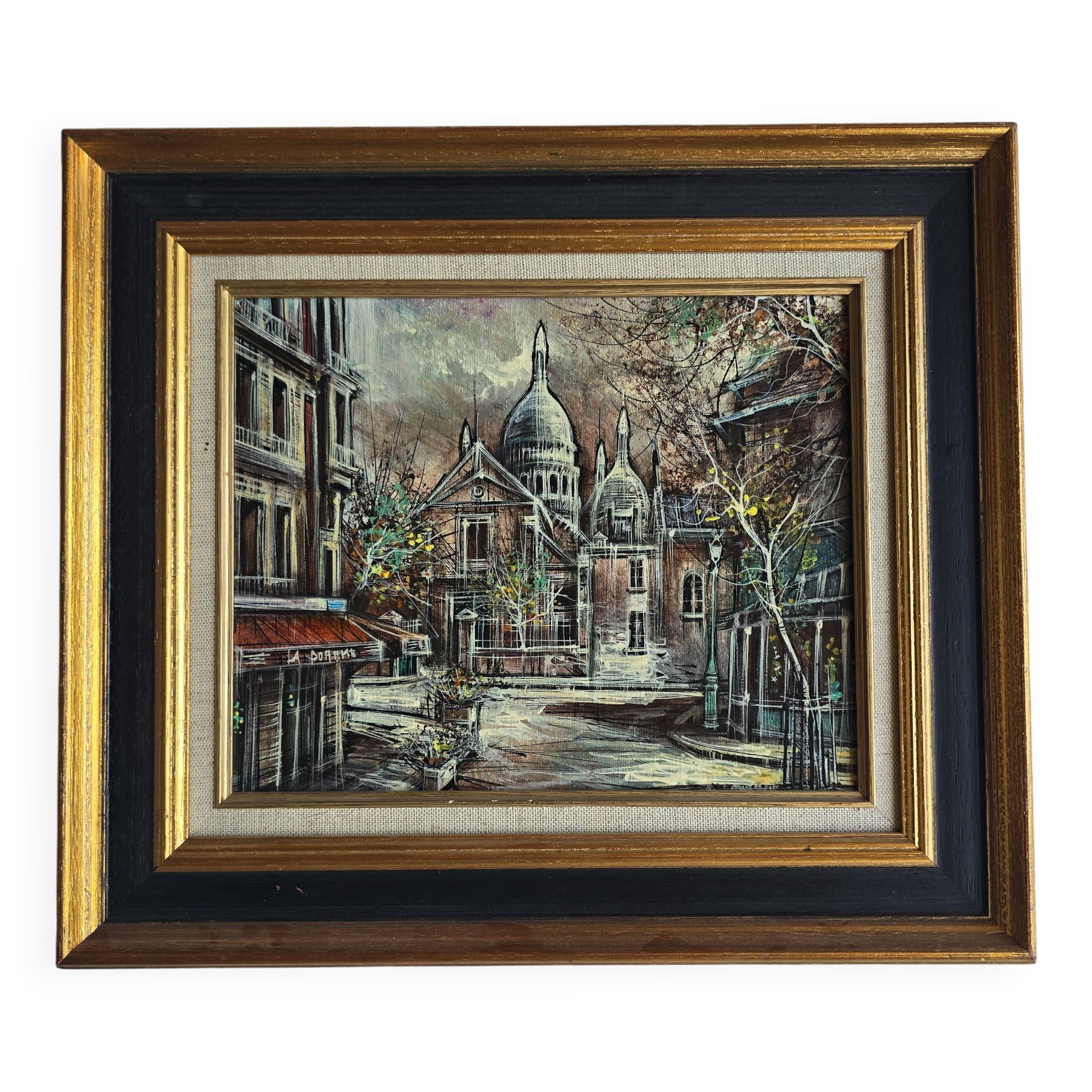 Tableau Paris place du Tertre par Claude Lorrain