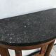 Small half-moon console empire vintage mahogany 1950