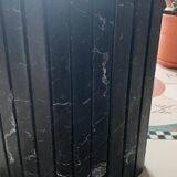 Marble dining table nero marquina 1970 vintage italy