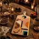 Handmade Resin Serving Board, Geometric Cheese Board, Wood & Resin Charcute