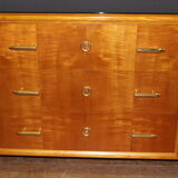 Art Deco period row in light wood circa 1930