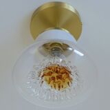 Set of 4 Vintage Sconces Flush Mount Mazzega Murano Glass Ceiling Lights