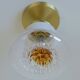 Set of 4 Vintage Sconces Flush Mount Mazzega Murano Glass Ceiling Lights