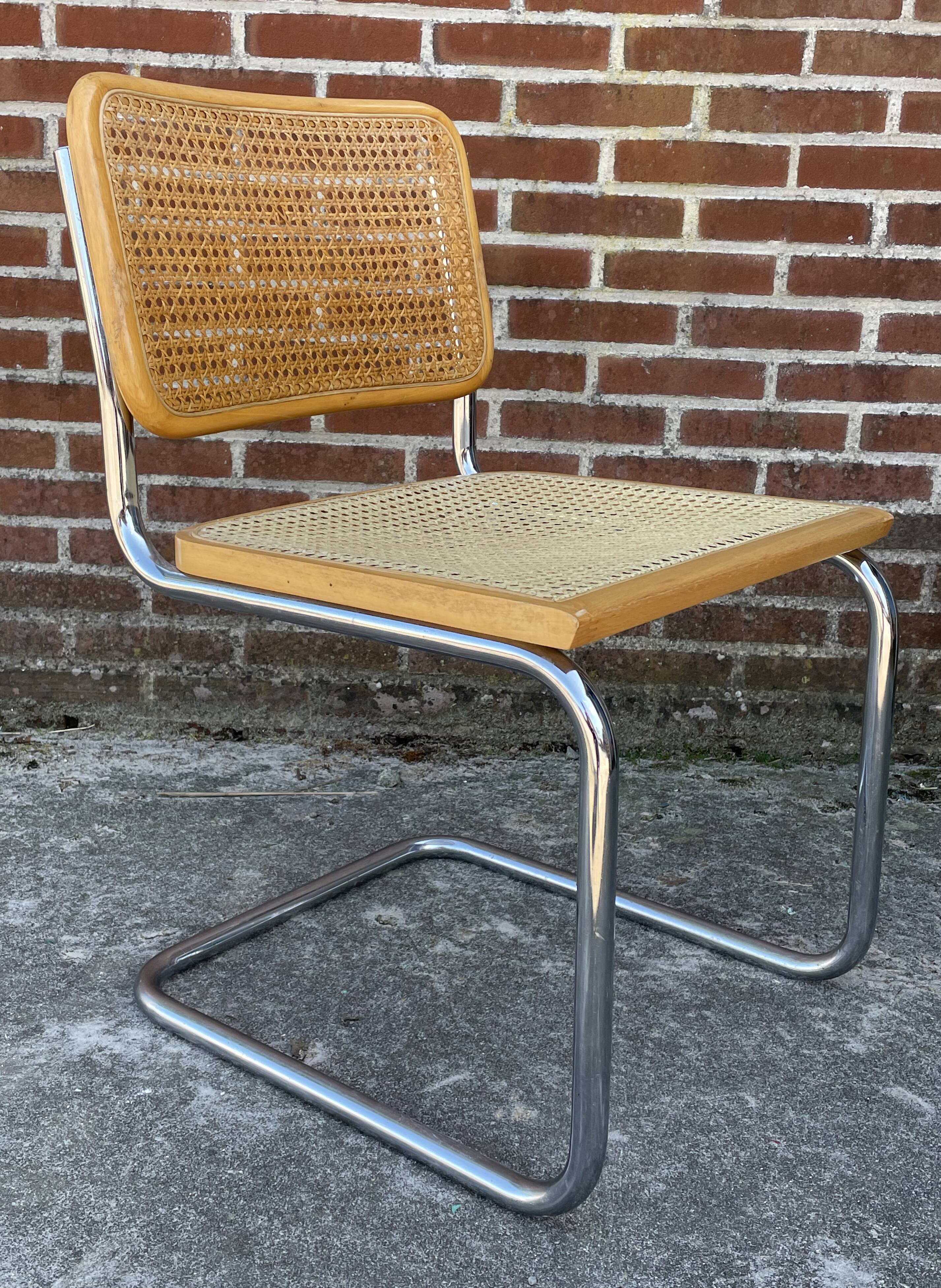Cesca design chair model b32 in chrome