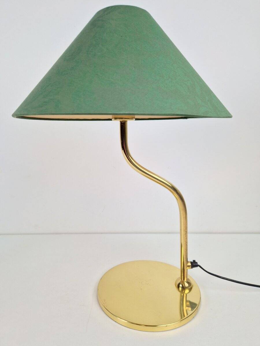 Vintage Regency Brass Table Lamp in the style of Josef Frank, 1960s