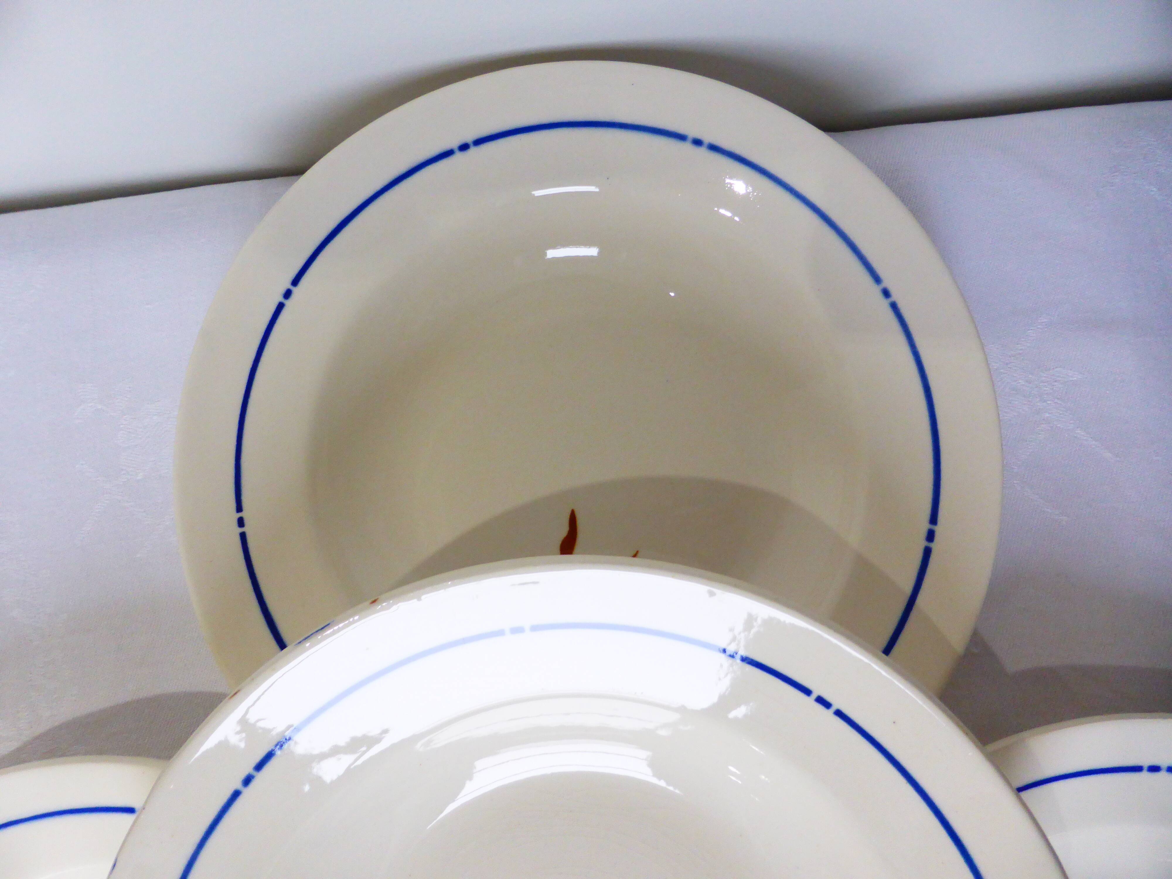 4 vintage Badonviller deep plates 211235