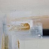 Framed abstract painting