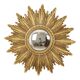 Gold Leaf Sunburst Mirror (Resin, 56cm)