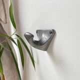 Vintage cast aluminum wall hooks