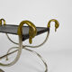 Neoclassical swan-headed curule circa 1960