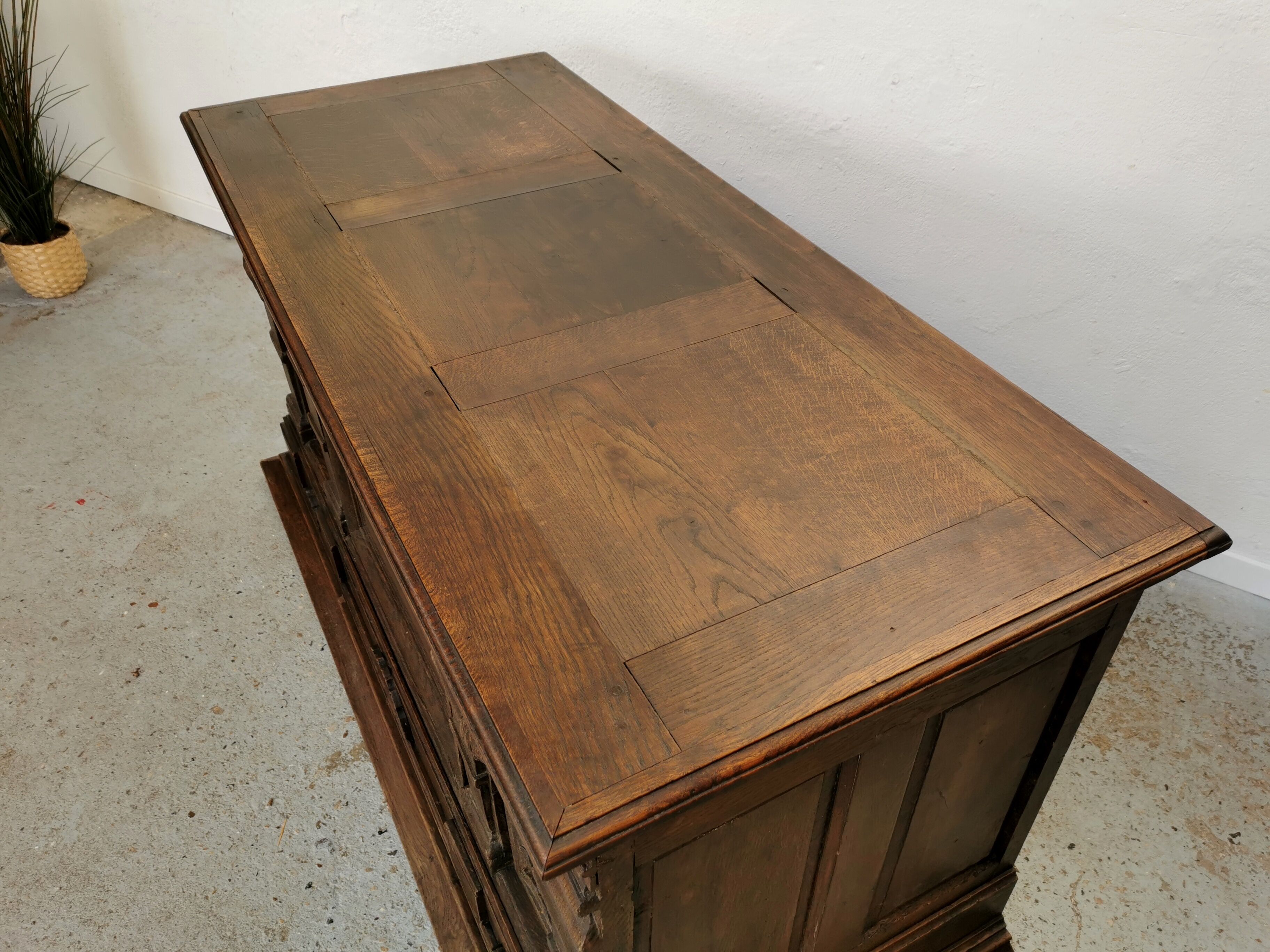 Oak office counter