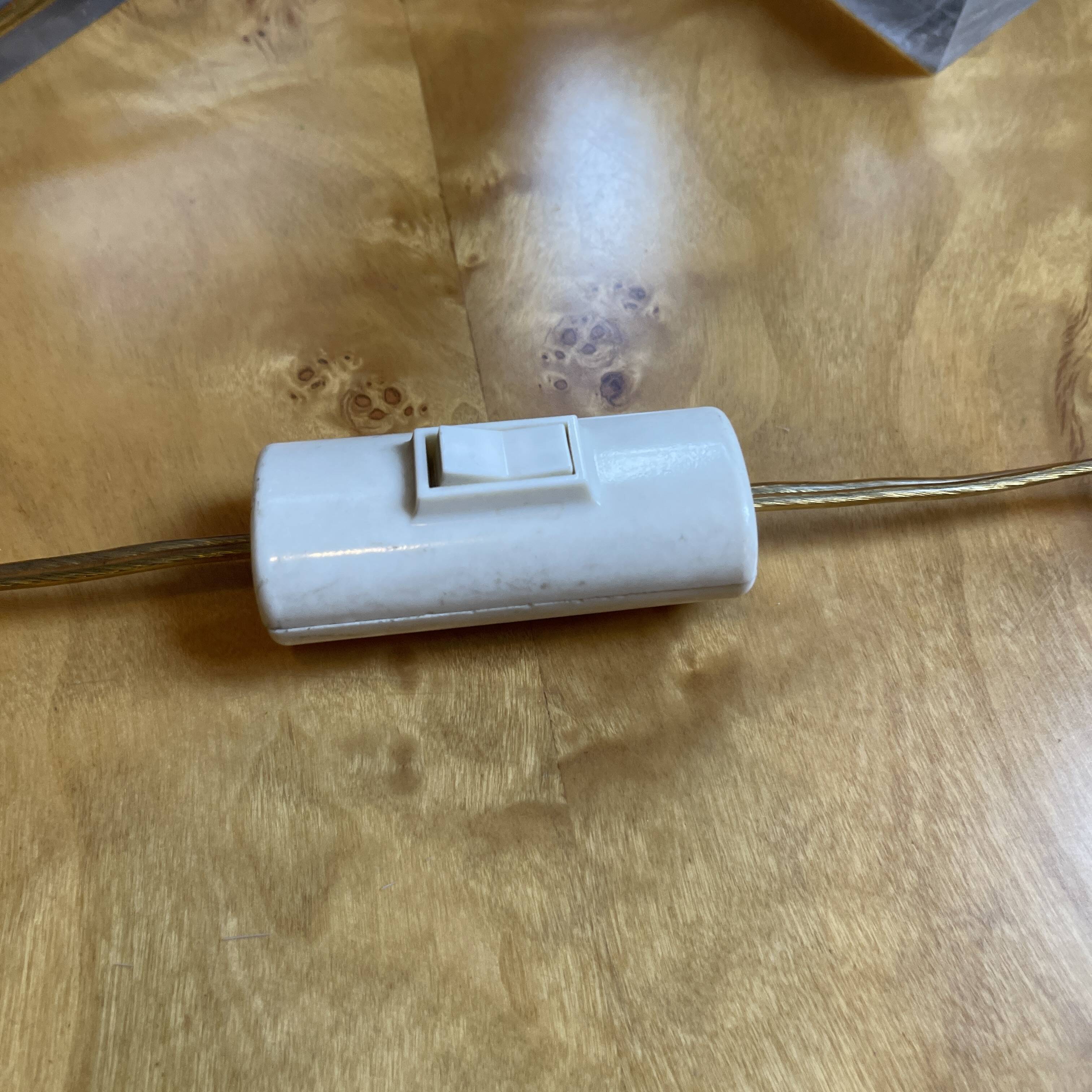 Pair of Plexiglass & Brushed Steel Lamps, Charles Hollis Jones, 1970s