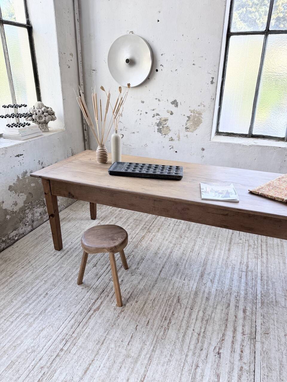 XL oak farmhouse table 1950 235cm