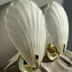 Pair of shell sconces