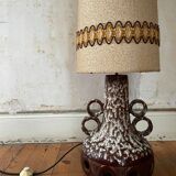 Ceramic floor lamp fat lava, germany 1960