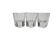 Art Deco glasses, Poland, 1930s, set of 3