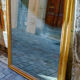 Louis-Philippe mirror with mercury and gold leaf 113x140cm