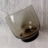 6 verres à eau Arcoroc Tivoli en verre fumé, France années 1980