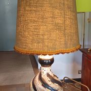 grande lampe céramique des années 70 rétro éclairage