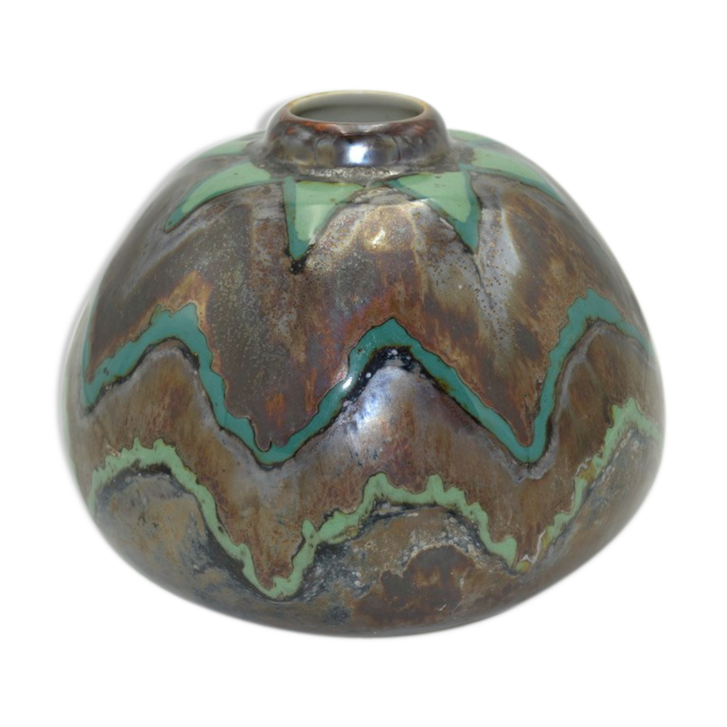 Vase Thistle Art deco porcelain from Limoges by Camille Tharaud