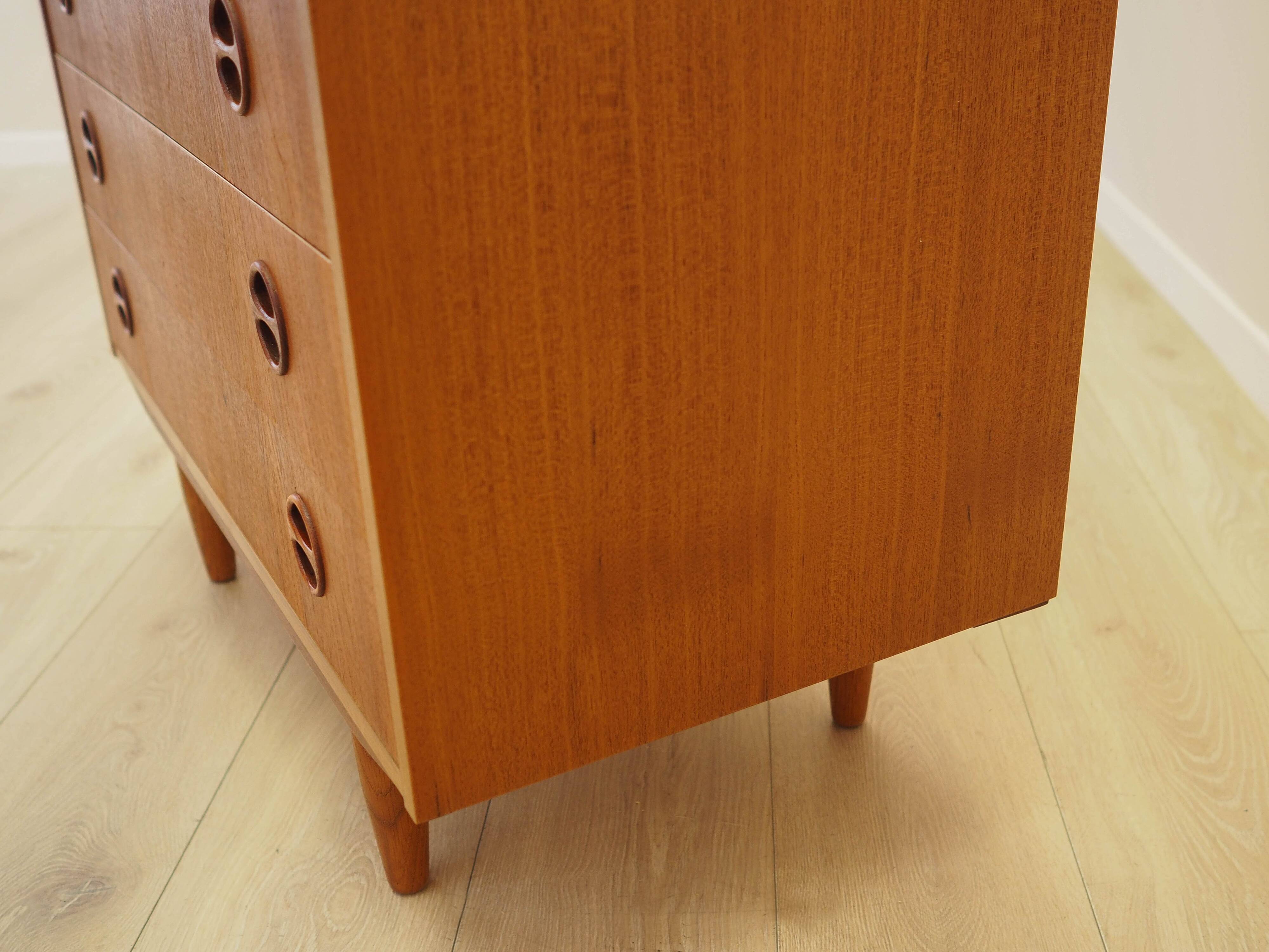 Commode en teck, design danois, années 1970, fabriquée au Danemark