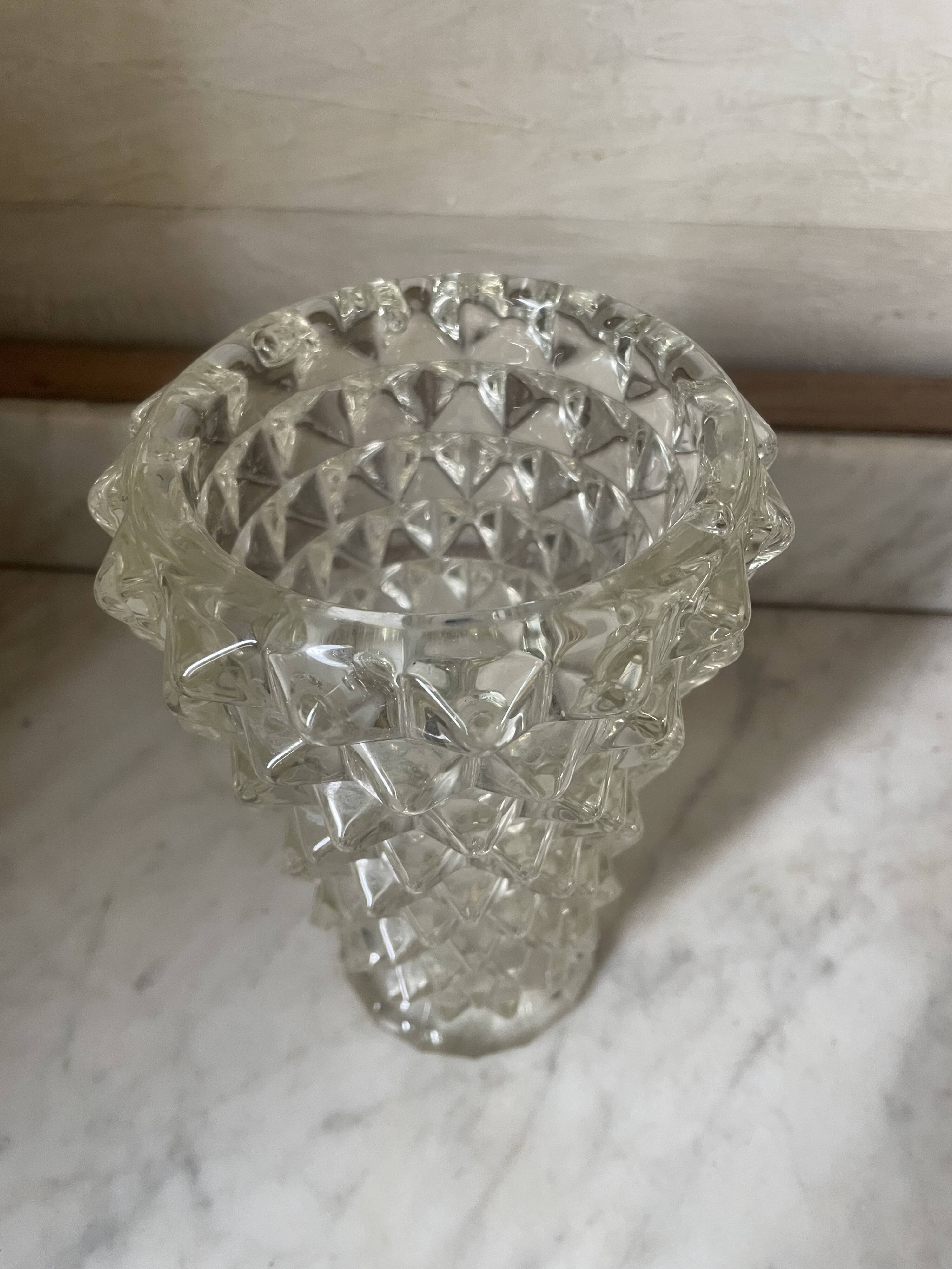 Rostrato Vase in Murano Glass, 1960s