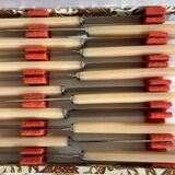 Vintage resin and stainless steel knives