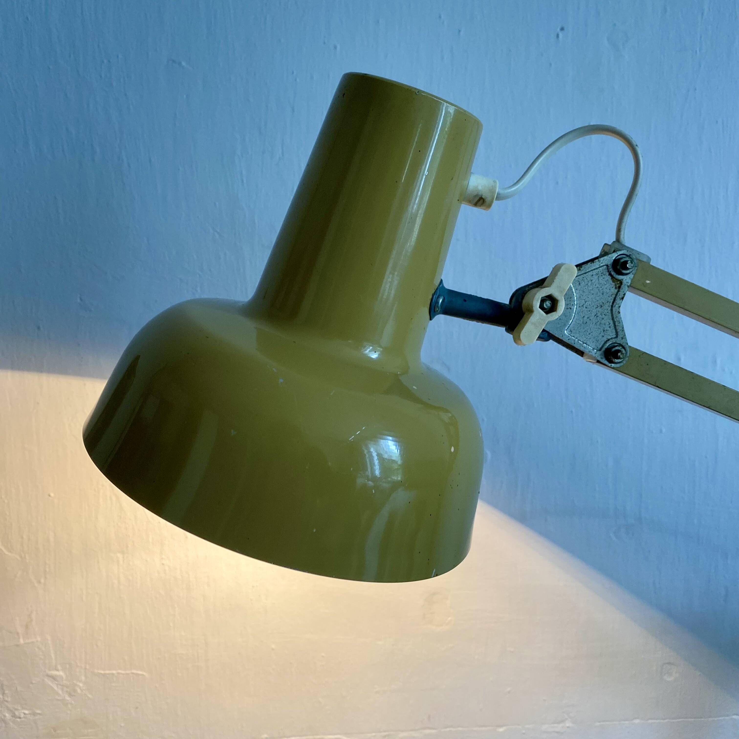 Architect desk lamp, 70s workshop