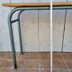 Vintage wooden and metal school desk