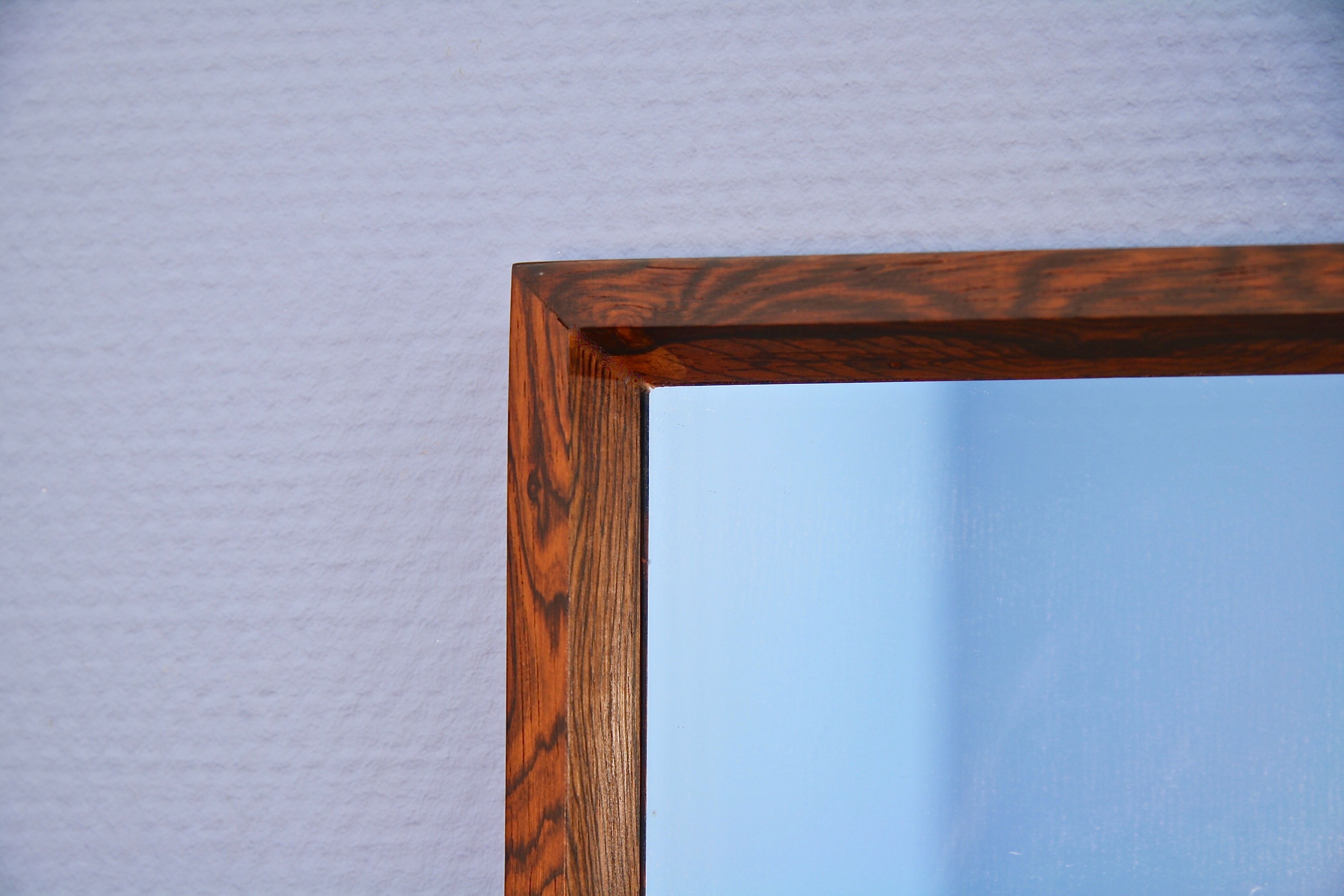 Miroir danois en palissandre, années 1960
