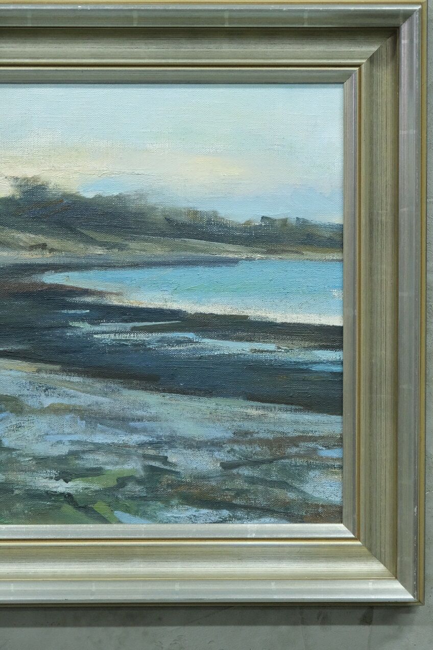 Jacques Zadig, Scandinavian Modern Landscape, Oil on Canvas, Framed