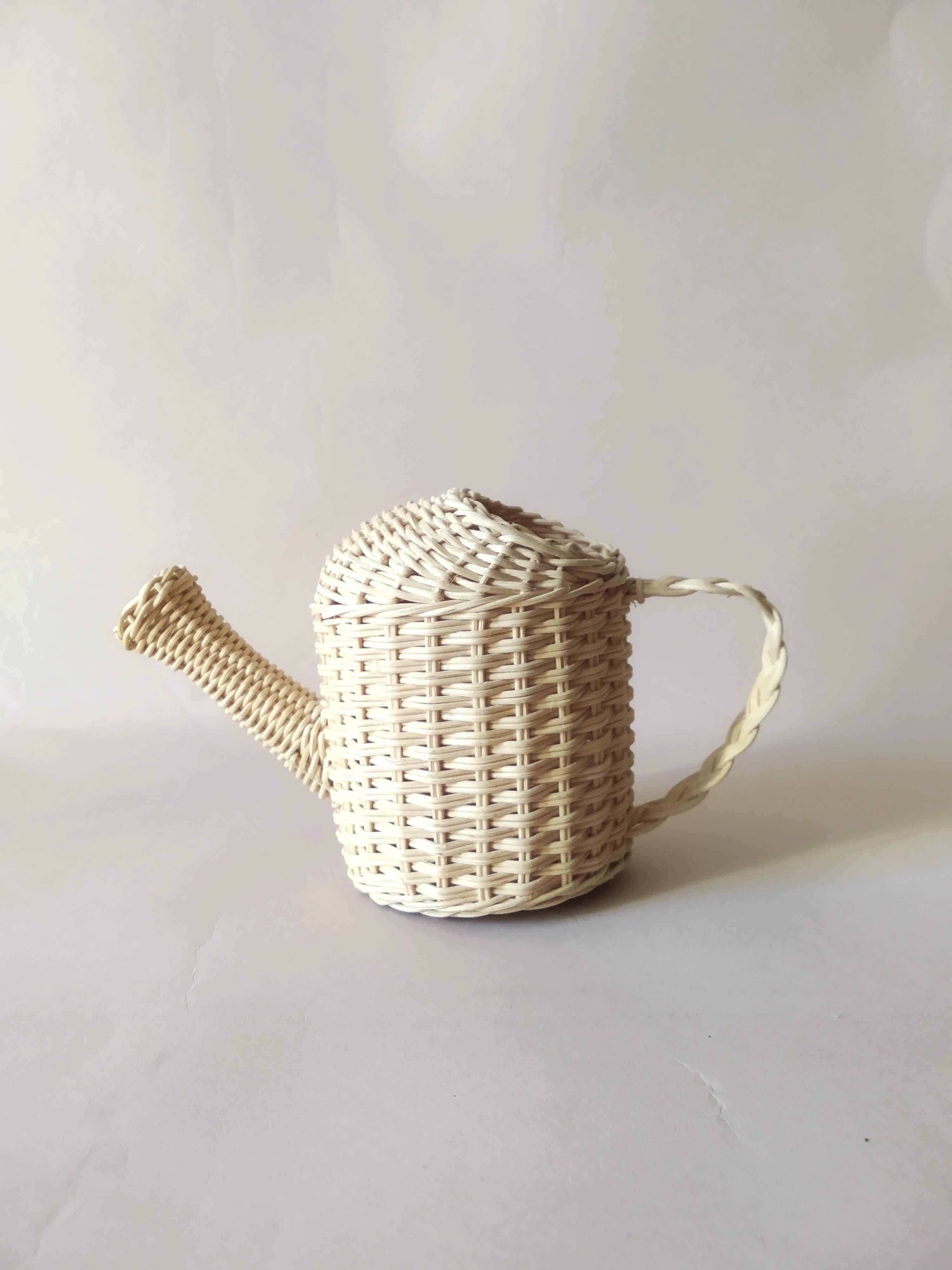 Miniature rattan watering can