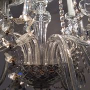 Old bohemian crystal chandelier for Deknudt