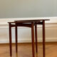Danish Mid-Century Beside Teak Tables by Ejnar Larsen & Aksel Bender Madsen