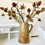 Pitcher sandstone vase signed