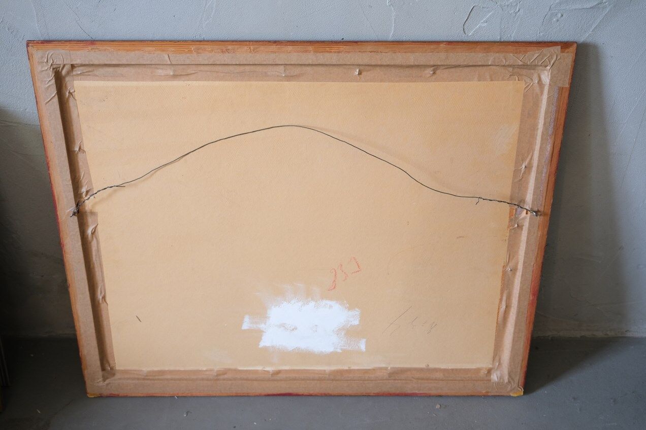 Arne Aspelin, Swedish Modern Painting, 1960s, Oil on Board.